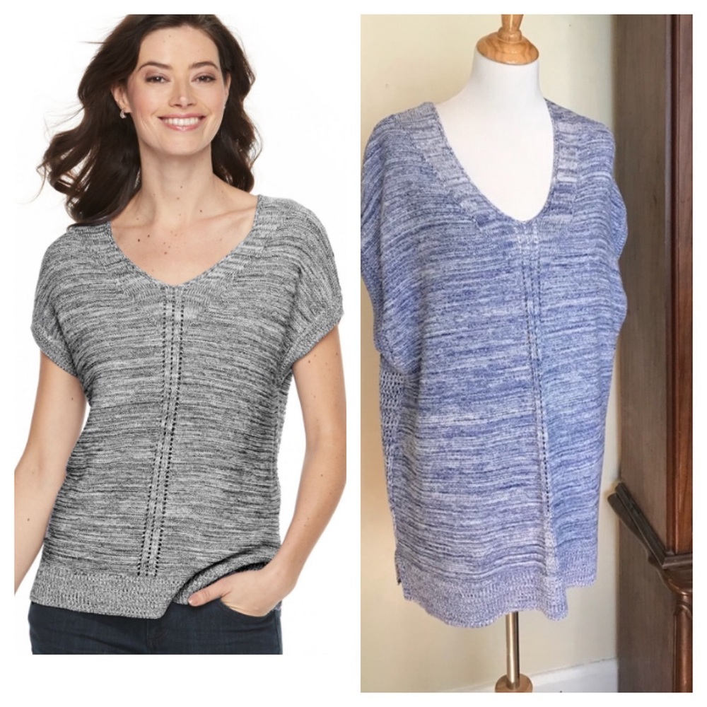 Croft & Barrow ribbed dolman sleeve sweater